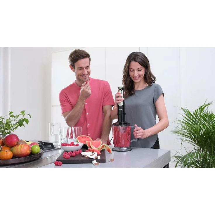 Braun MQ9147X MultiQuick 9 Stabmixer mit Active PowerDrive und SplashControl, inkl. Pürierstab, Gemüsestampfer, Mixer, Zerkleinerer & Schneebesen, 1200 Watt, silber, schwarz – Bild 6