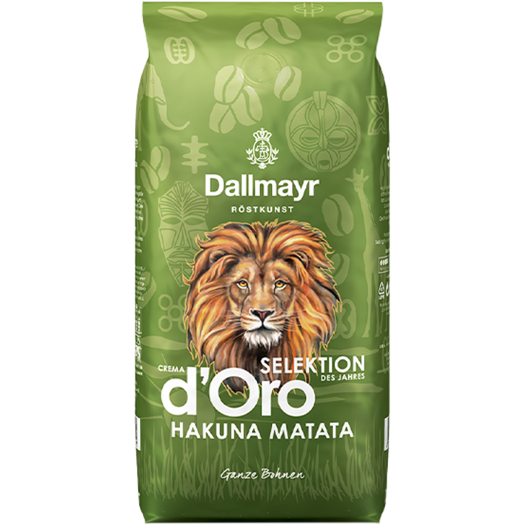 Dallmayr Crema dOro Selektion des Jahres Hakuna Matata Kaffee, Bohnenkaffee, Röstkaffee, Ganze Bohnen, Kaffebohnen, 1000 g