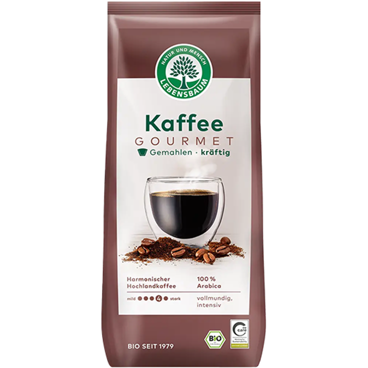 Lebensbaum Gourmet Kaffee, kräftig, gemahlen 500g