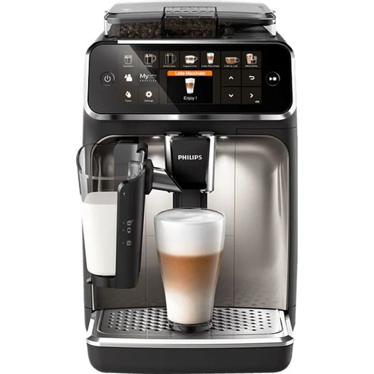 Philips EP5447/90 5400 Series Kaffeevollautomat, schwarz-chrom – Bild 1