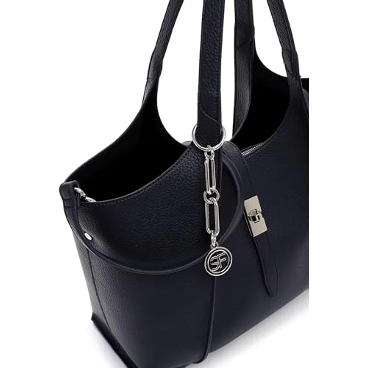 Suri Frey SFY Daggy Shopper Tasche, 40 cm, blau, 100% Polyurethan – Bild 5
