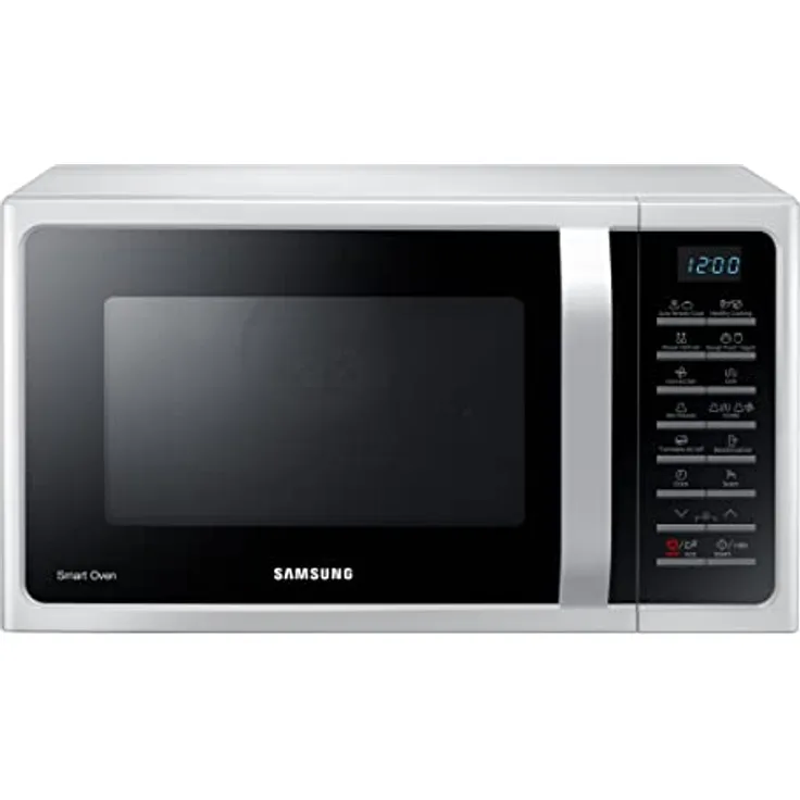 Samsung Kombinierter Mikrowellenofen SmartOven MC2BH5015AW/ET, belüftetes Kochen, Fresh Menu, Mikrowelle + Grill 900 W + 1500 W, 28 l, 52 l x 31 h x 47p cm, Weiß