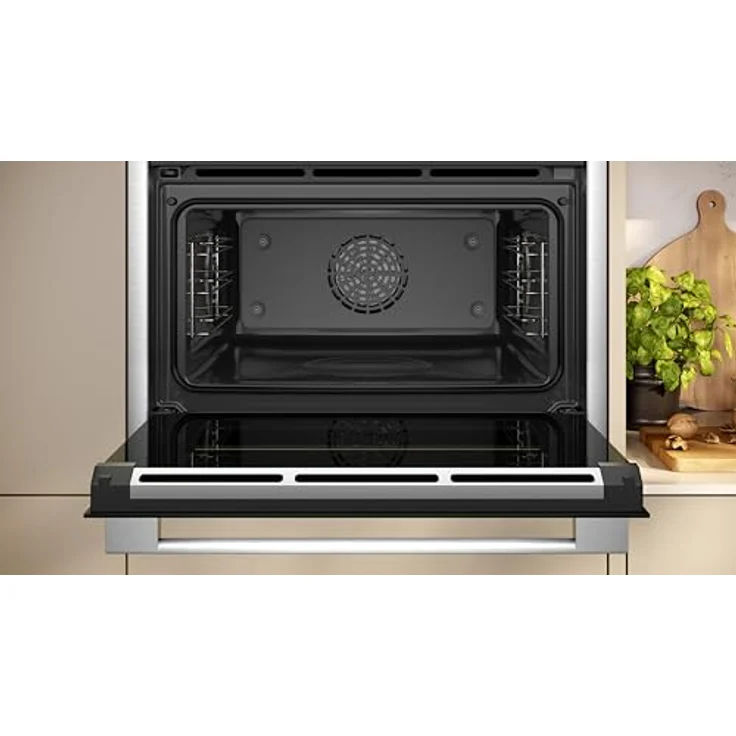 Neff C24FS31N0, N90, Compact-Einbaubackofen mit Full Steam, 60x45cm Edelstahl, 4.1 Zoll Full Touch TFT-Farb- und Grafikdisplay, Home Connect, Soft Opening und Soft Close – Bild 2