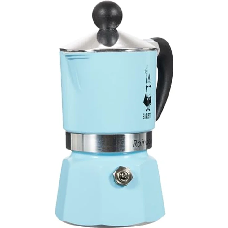 Bialetti Rainbow Espressokocher, Aluminium, hellblau, 1 Tasse – Bild 4
