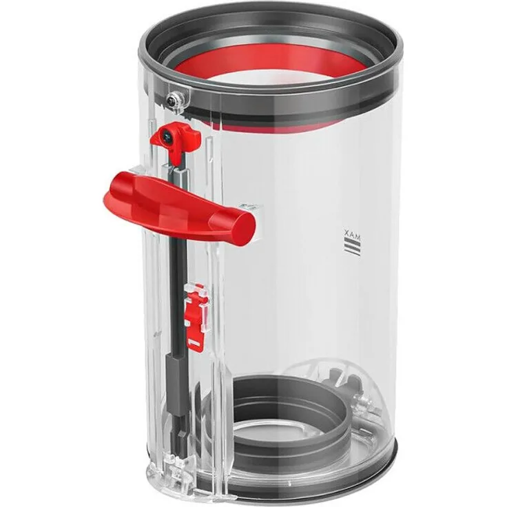 Trade-Shop Staubbehälter Ersatzbehälter für Dyson V10 Serie, transparent, Höhe ca. 19,6cm, 100% passgenau, ersetzt 969509-01