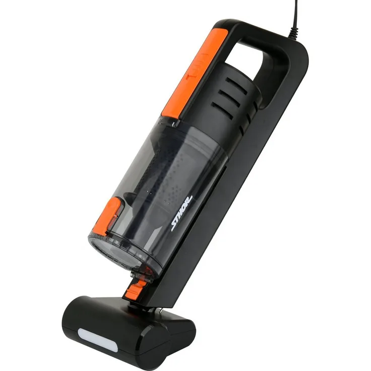 Sthor Akku-Handstaubsauger 12V, 100W, beutellos mit HEPA-Metallfilter und TURBO-Bürste, grau
