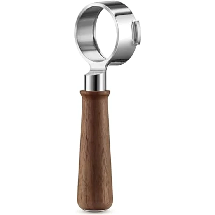 Sage Portafilter 58, 2-in-1-Verteilungswerkzeug für Kaffeemaschinen, Braun, aus rostfreiem Stahl und Walnussholz – Bild 1
