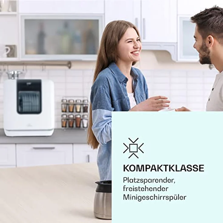 Klarstein Melville 3, Tischgeschirrspüler, F, Geräuschemissionsklasse D, Geräuschemissionen 58 Dezibel – Bild 3
