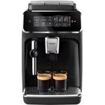 Philips Kaffeevollautomat 3300 Series Vollautomatische Espressomaschine - 6 Getränke, Kaffeeautomat Cafemaschine Kaffeemaschine mit Mahlwerk Vollautomat Cafe, Schwarz