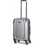 bugatti Valencia Handgepäck Koffer | Cabin Max Trolley 4 Rollen, arretierbarer Griff, Kreuzpackgurt | 38 cm x 24 cm x 55 cm, Schwarz