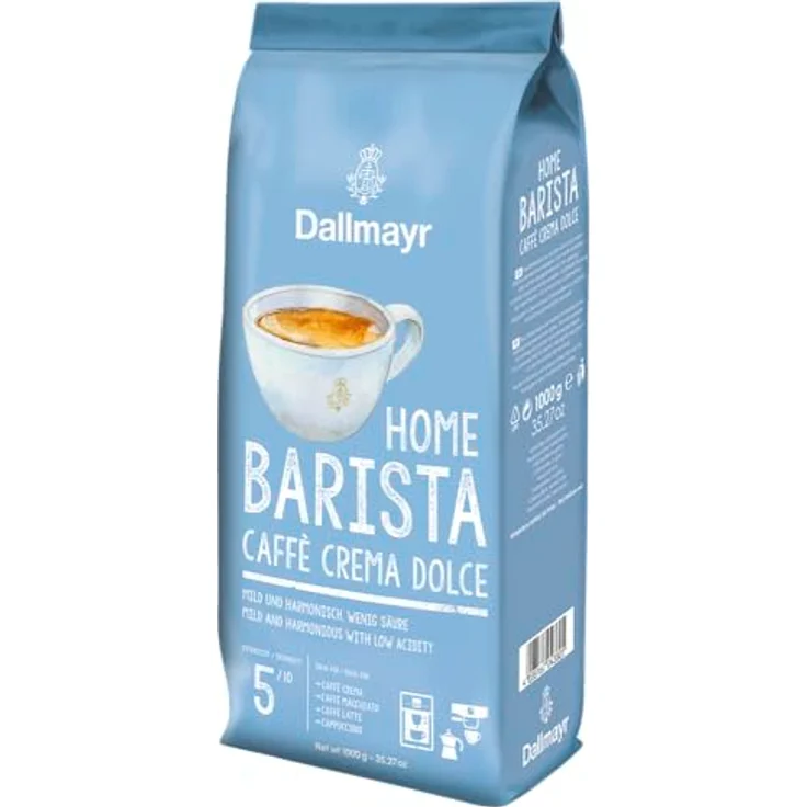 Home Barista Caffè Crema Dolce Kaffeebohnen 1,0 kg – Bild 3
