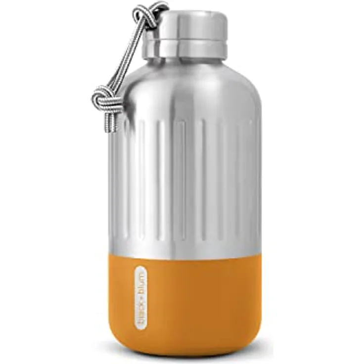 black+blum Explorer Isolierflasche, klein, orange, 650 ml