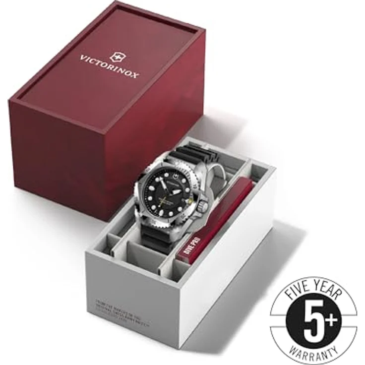 Victorinox Herren Armbanduhr Dive Pro Ø 43 mm, Swiss Made, Wasserdicht bis 300 m, Saphirglas, Schwarz – Bild 5