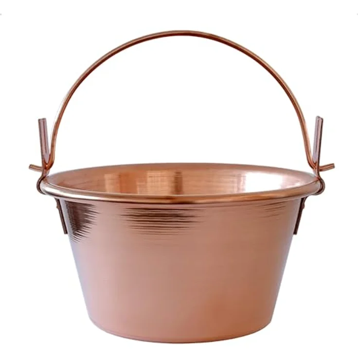 Poly Pool 2480 Polentamixer, Handmixer aus Kupfer mit 10 Watt Leistung, gelb, für bis zu 12 Personen – Bild 3