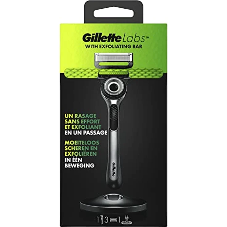 Gillette Elektrorasierer Gillette Labs Rasierer Schwarz, Peelingstange, inkl. 3 Klingen – Bild 2