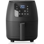 Tristar Mini-Digital-Heißluftfritteuse 2L Ölfrei 6 Kochprogramme Antihaftbeschichtung Einstellbarer Thermostat 1500W FR-9015, Weiß