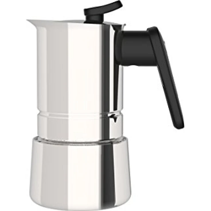Pedrini Steelmoka - Espressokocher aus Edelstahl 4 Tassen Espressokocher aus Edelstahl – Bild 3
