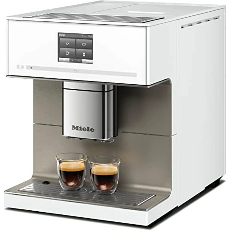 Miele CM 7550 Kaffeevollautomat (Smartphone bedienbar mit WiFiConnect, Kaffeemaschine mit vollautomatischer Entkalkung) weiß, mit Milchsystem – Bild 2