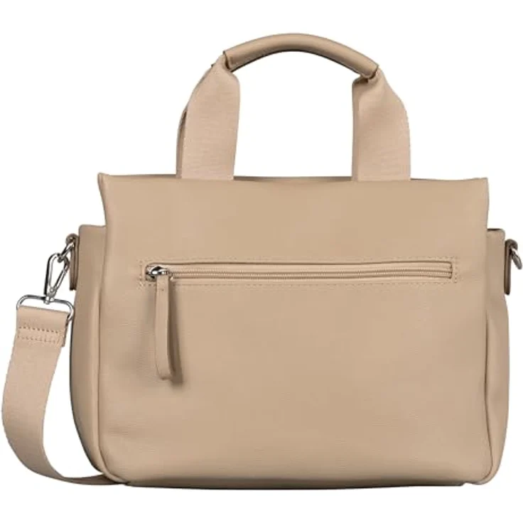 TOM TAILOR Shopper Rella, mittelgroßer Shopper mit Reißverschlusshauptfach, grau – Bild 2
