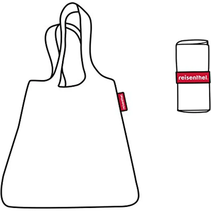 reisenthel Mini Maxi Shopper, Einkaufstasche aus 100% Polyester, schwarz, 43,5 cm x 6 cm x 63 cm – Bild 5