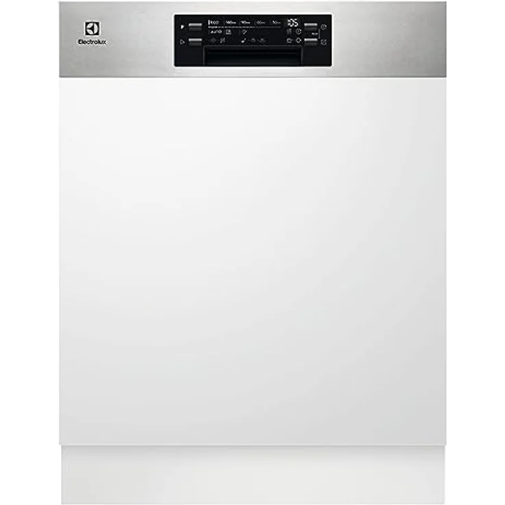 Electrolux EEA47201IX, Halb integrierter Geschirrspüler mit AirDry-Technologie, 13 Maßgedecken, Edelstahlfront, Energieklasse E – Bild 1