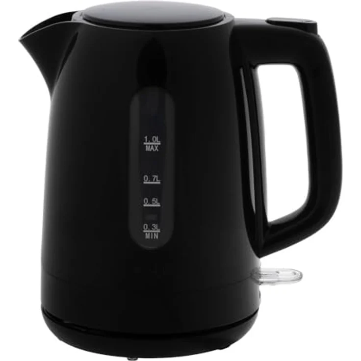 ADLER EUROPE Wasserkocher AD 1380b, 1,0 L, 2200W, Schwarz, Edelstahl-Heizelement, Trockengehschutz, 360°-Sockel – Bild 3