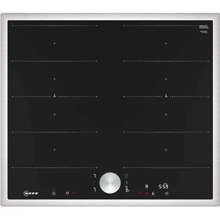 Neff, T66STX4L0, Autarkes Flex-Induktionskochfeld mit Twist Pad Steuerung, N90, Breite 60 cm, Schwarz, flächenbündig (integriert), Home Connect – Bild 1