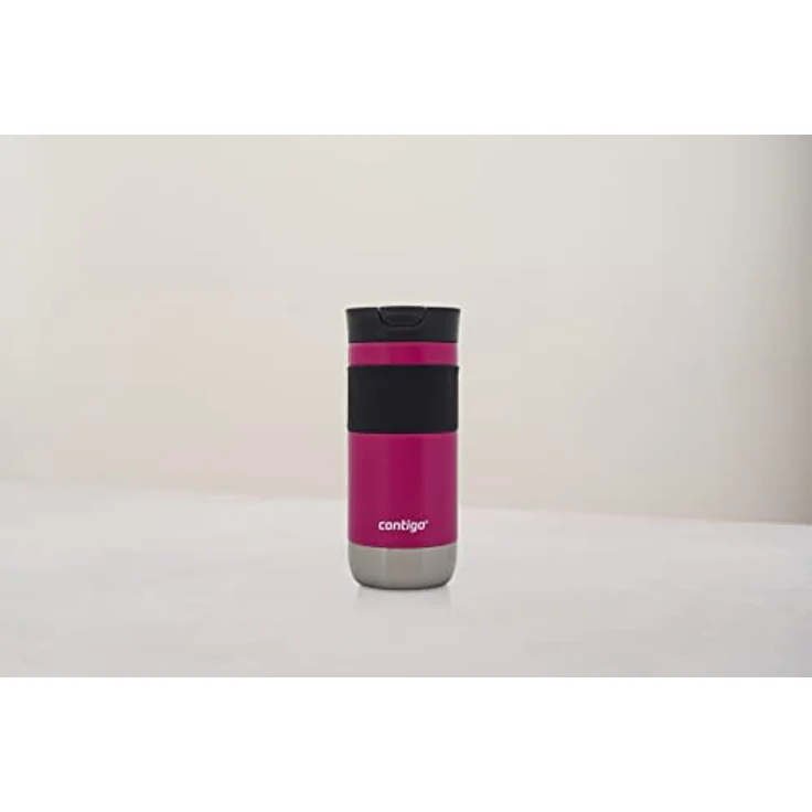 CONTIGO BYRON, Edelstahl Trinkflasche 470ml in Dragnfruit mit Thermobecher – Bild 13