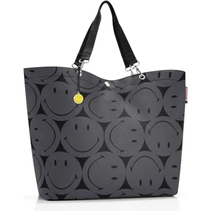 REISENTHEL® Einkaufsshopper Shopper XL, 35 l Volumen, smiley grey, wasserabweisend, mit Reißverschluss und Innentasche – Bild 1