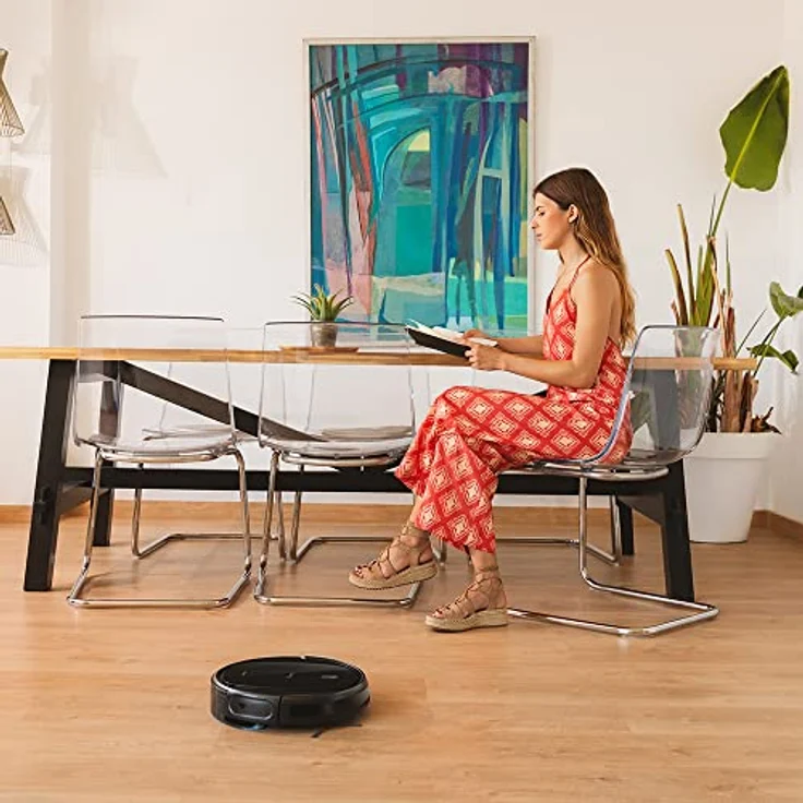 Cecotec Staubsauger Roboter und Bodenwischer Conga Connected 4-in-1. 1400 Pa, Steuerung per App, Alexa und Google Home, Bürste für Haustiere, intelligente Spülung, Autonomie 160 Min – Bild 2