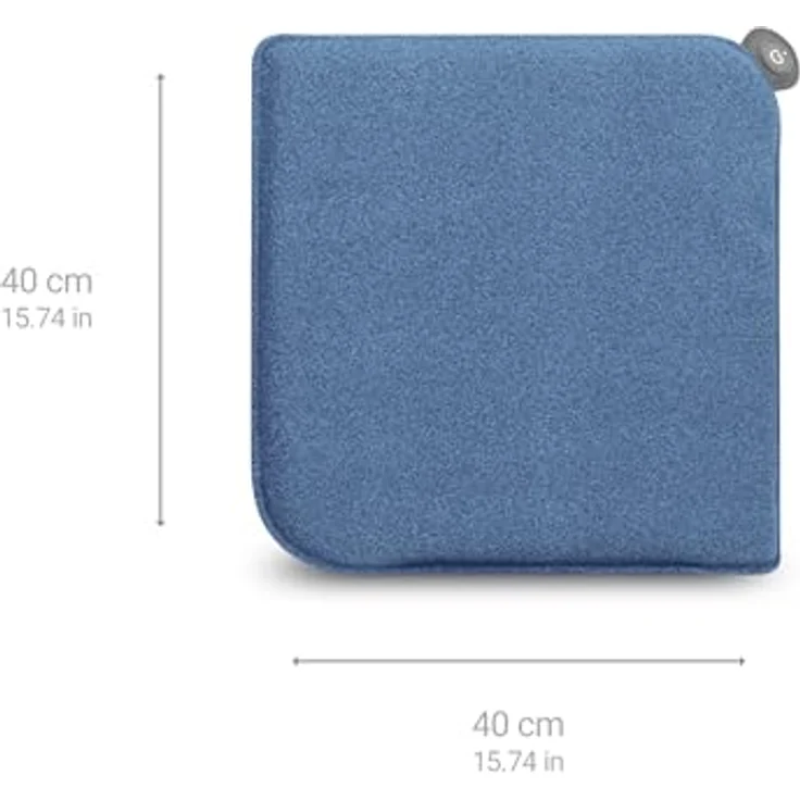 Medisana Heizkissen OL 650 Outdoor Heat Pad mit 3 Temperatureinstellungen, blau (40 cm) – Bild 2