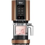 Ninja CREAMi NC300EUCP kupfer Eismaschine 473ml frozen Dessert 3 Behälter mit Deckel, 7 Prog. Eiscreme Gelato Sorbet Smoothie Bowl Milchshakes uvm.