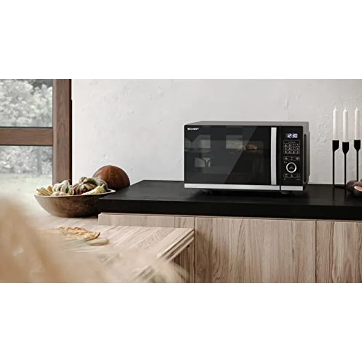 Sharp YC-QG234AE-B Mikrowelle mit Grill, Standgerät, 23 Liter Garraum, 900W, 10 Leistungsstufen, Auftaufunktion, schwarz – Bild 7