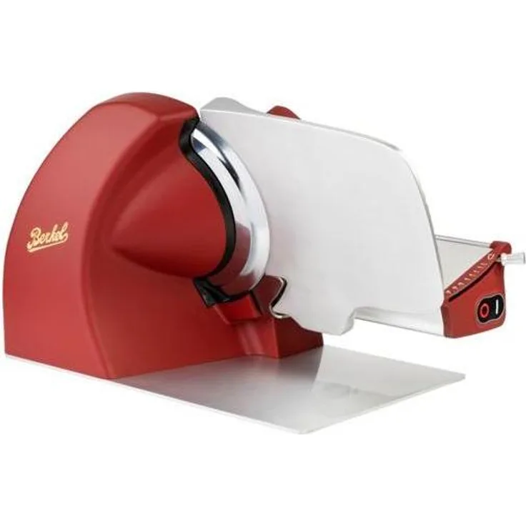 Berkel Home Line Plus 250, Aufschnittmaschine mit 195 mm Messer, Rot/Silber