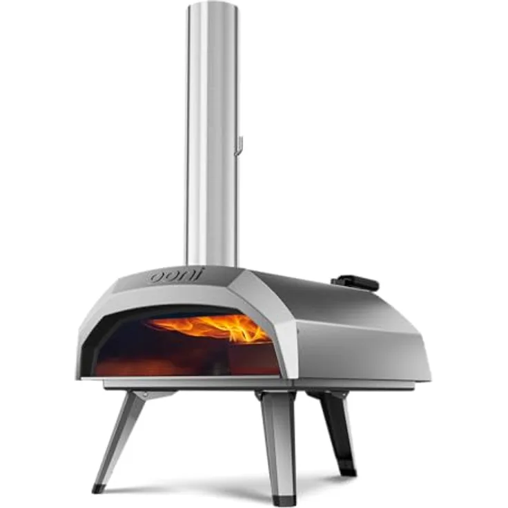 Ooni Karu 12 UU-P29400, Multi-Fuel Pizzaofen mit 500 °C, Edelstahlkonstruktion und Cordierit-Steingutbackstein