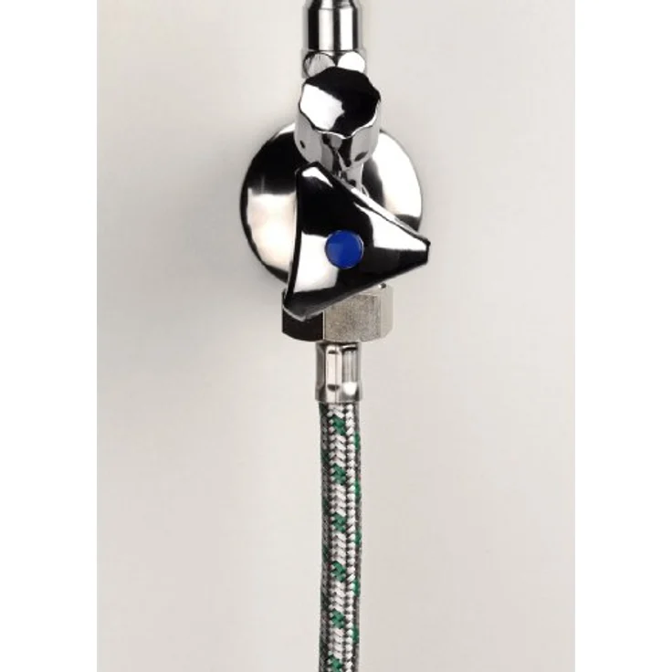 Xavax Verlängerung, für Wasch- und Spülmaschinen-Zulaufschlauch, Knickfester Panzer-Zulaufschlauch, 1 m – Bild 2