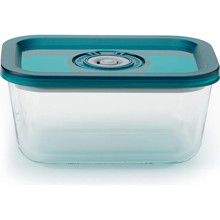 Solis Crystal Vac Vakuum Behälter Glas 700 ml, Frischhalten, Einfrieren, Erhitzen, Geschirrspülertauglich