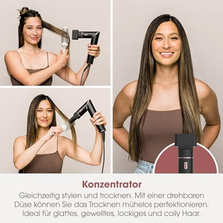 SHARK HD426EU FlexStyle 3-in-1 Haarstyler / Haartrockner mit 3 Styling-Aufsätzen, Schwarz – Bild 9