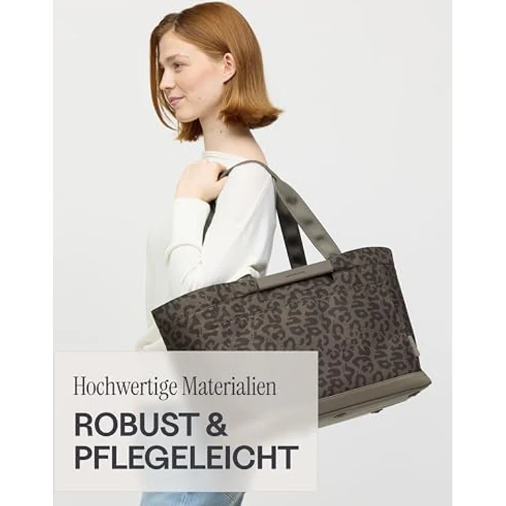 Kapten & Son Vaasa Shopper Tasche, 48 cm, braun, 100% Polyester, geräumig  – Bild 6