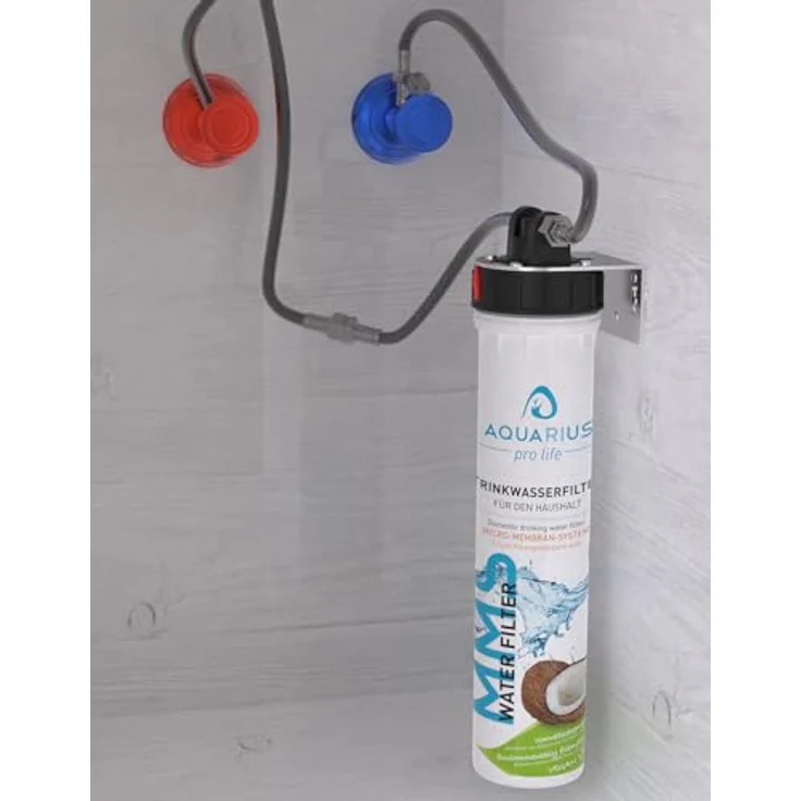 AQUARIUS pro life ® - Trinkwasserfilter - 0,1 Mikron Porengröße - Micro-Membran-System - bis zu 11.200 Liter/Jahr - Aktivkohlefilter + Keimsperre + Anti-Keim-Aktivator - Einbaufilter - Wasserfilter – Bild 3
