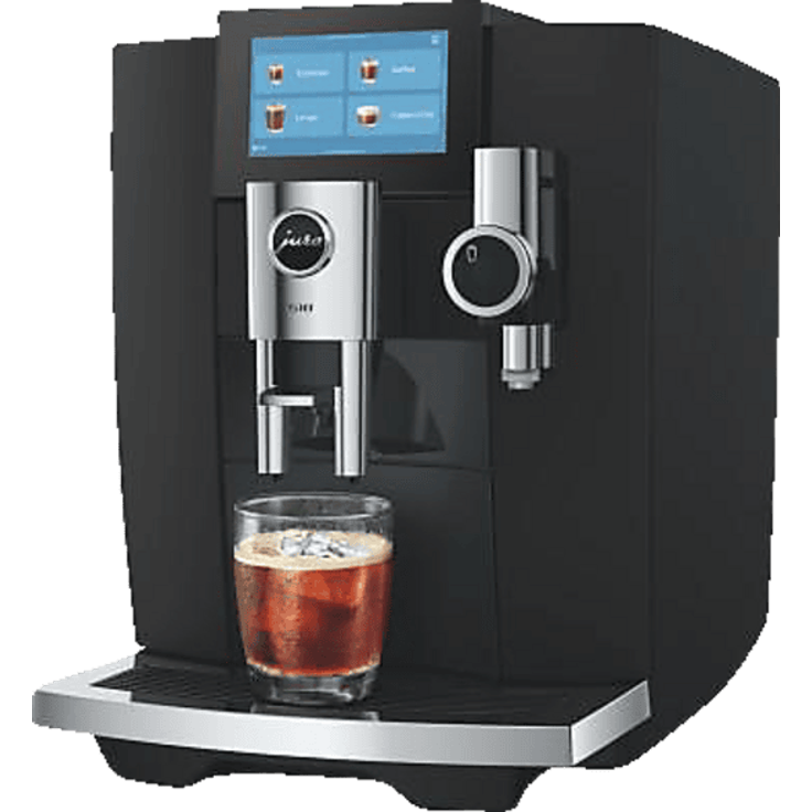 JURA S10 Obsidian Black, Kaffeevollautomat mit 45 Spezialitäten und P.A.G.2+ Mahlwerk