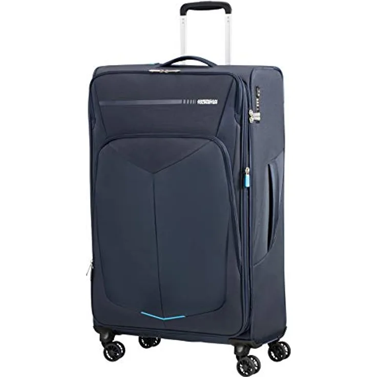 American Tourister Summerfunk Koffer, Blau (Navy), 79 cm, 119 Liter
