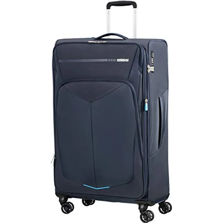 American Tourister Summerfunk Koffer, Blau (Navy), 79 cm, 119 Liter – Bild 1
