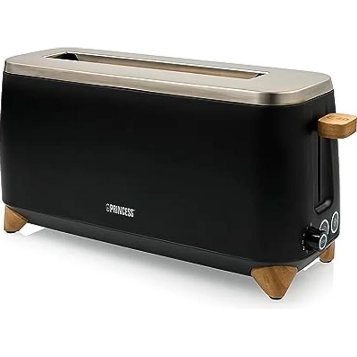Princess 01.142361.01.001 Toaster, Schwarz - Preisvergleich – Bild 1