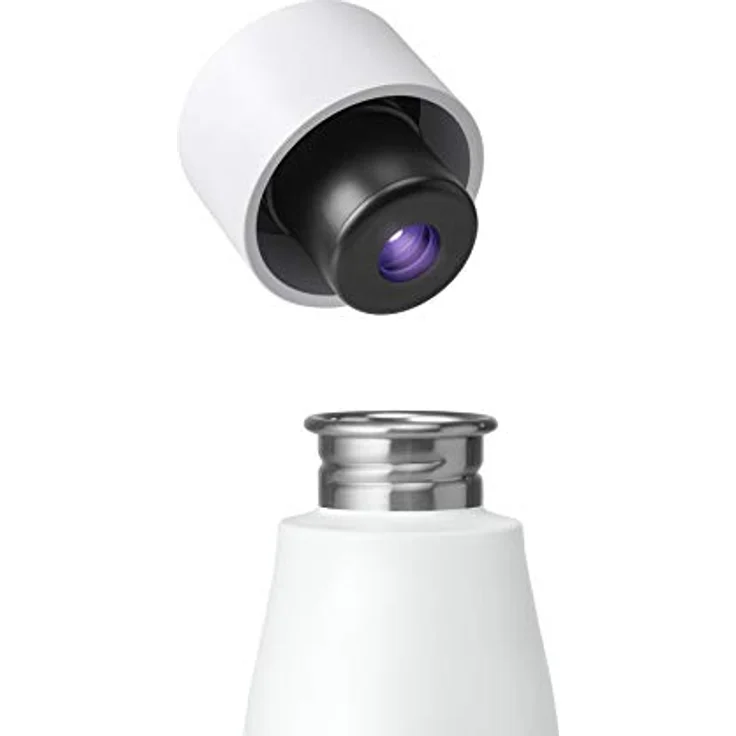 LARQ Bottle Movement – eine sich selbst reinigende leichtgewichtige,einzelbeschichtete, rostfreie, stählerne Wasserflasche (710ml, White/Dune) – Bild 3