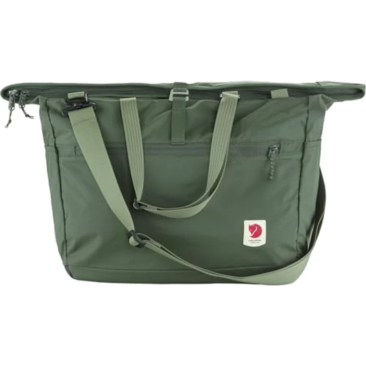 Fjällräven High Coast Tote 30, wasserdichte Umhängetasche aus recyceltem Polyamid, mit Laptopfach, grün – Bild 1