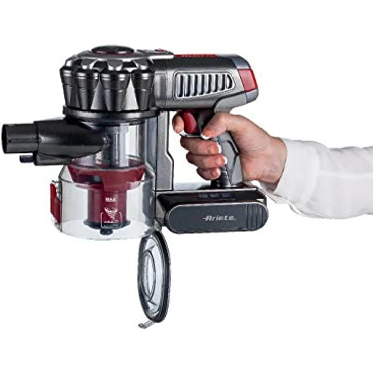 Ariete 2757 Handstaubsauger, 45 min Akkubetrieb, HEPA-Filter, rot – Bild 3