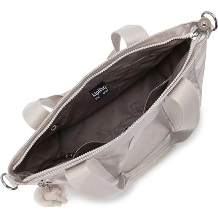 Kipling Asseni S Shopper Tasche 40 cm, Mehrfarbig, Modisches Design mit viel Platz – Bild 4