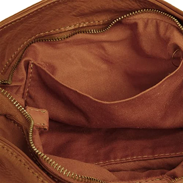 Samantha Look Umhängetasche aus echt Leder, Made in Italy, Flechtoptik & Nieten, schwarz – Bild 8