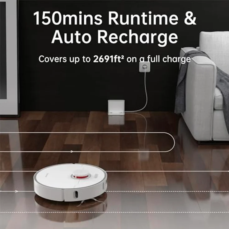 Dreame L10 Pro Saugroboter, 150 min Akkubetrieb, weiß – Bild 6